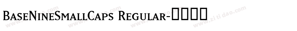 BaseNineSmallCaps Regular字体转换